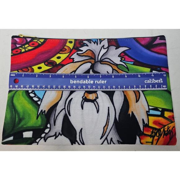 Shih Tzu NWOT Bundle Pouch bags By Artist Alyson Whitney Pop Art Dog Lover Fun - Picture 8 of 10